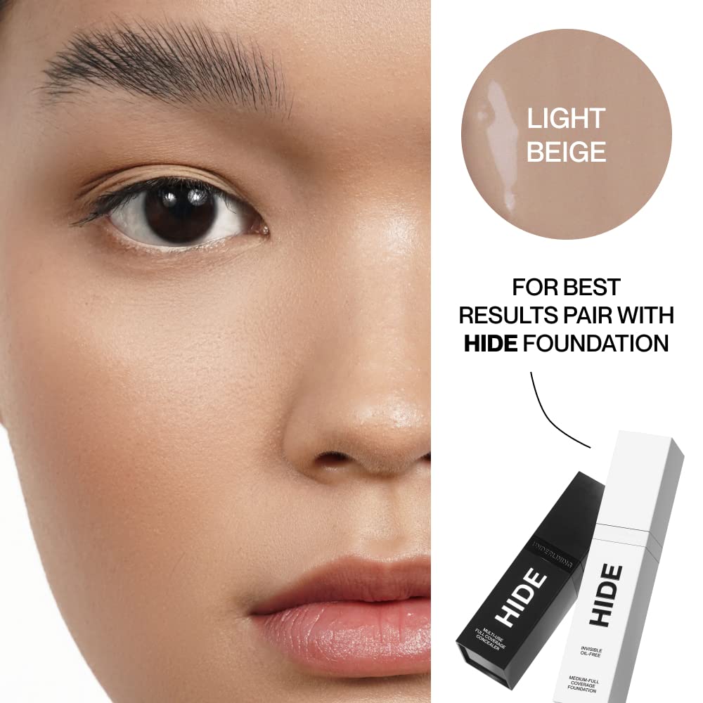 Hide Premium Foundation waterproof formula close-up with sweat resistance detail