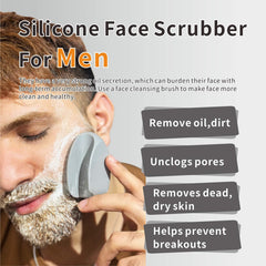 Brosse visage HIEERBUS silicone pour nettoyage profond et résidus.