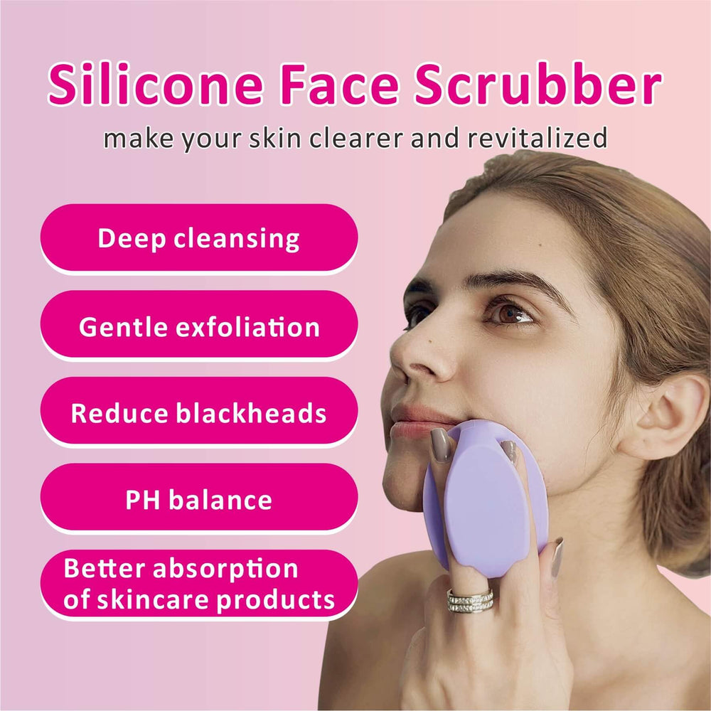 HIEERBUS brosse visage silicone poignee ergo prise en main stable