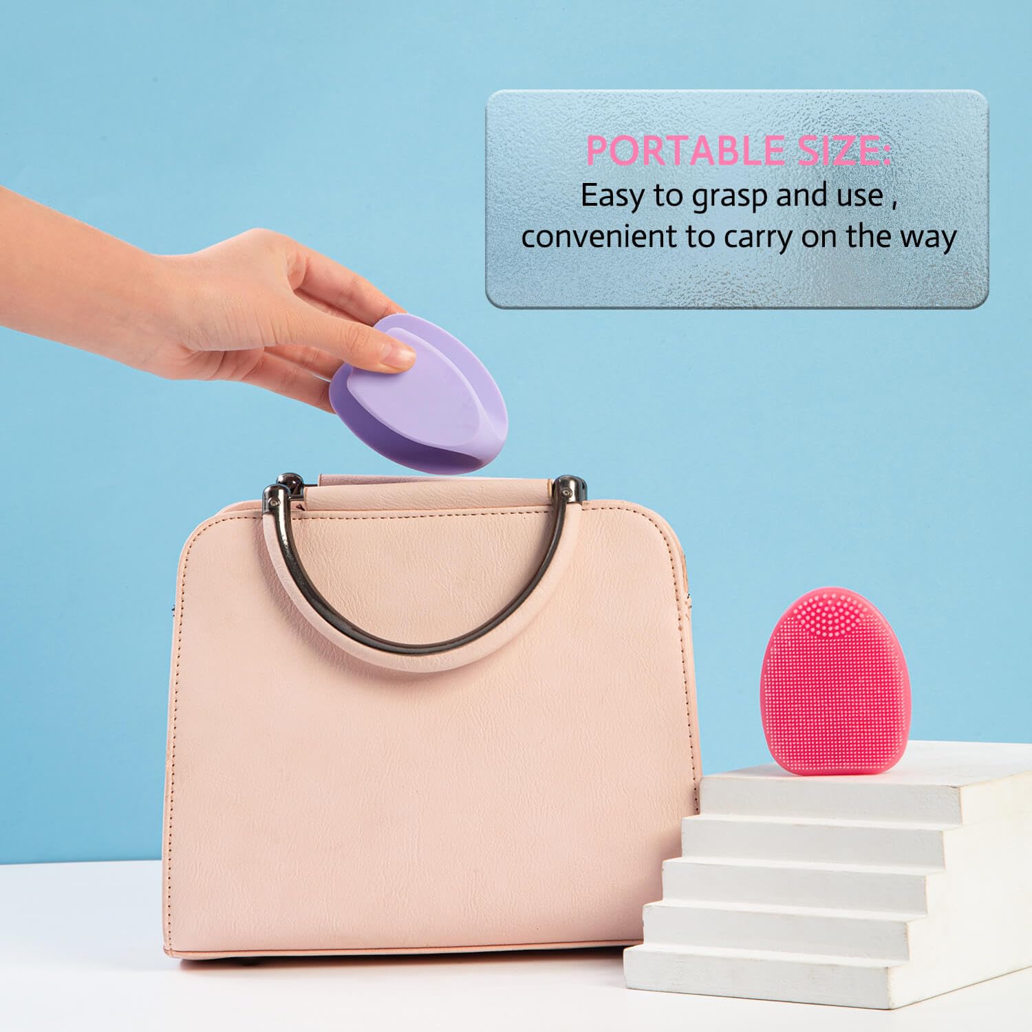 HIEERBUS brosse visage silicone support de sechage pour une hygiène parfaite