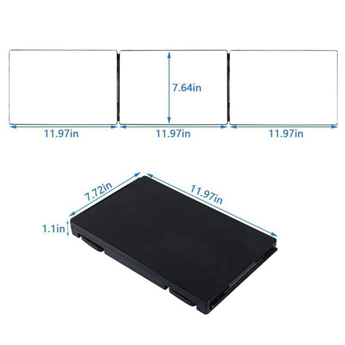 HIEEY miroir portable voyage, design compact pour retouches rapides.