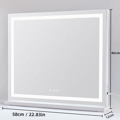 Mode lumière jour sur le miroir HIEEY, parfait pour le maquillage quotidien