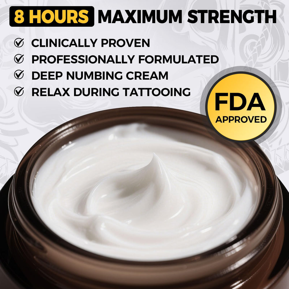 HIEKERS crème anti-douleur piercing confort pendant les procédures.