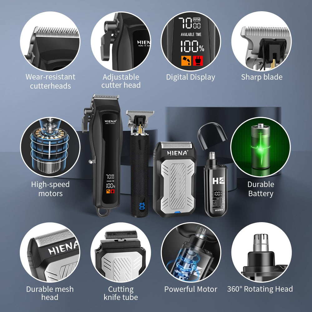 HIENA PRO affichage lumineux indique la batterie et les temps de recharge