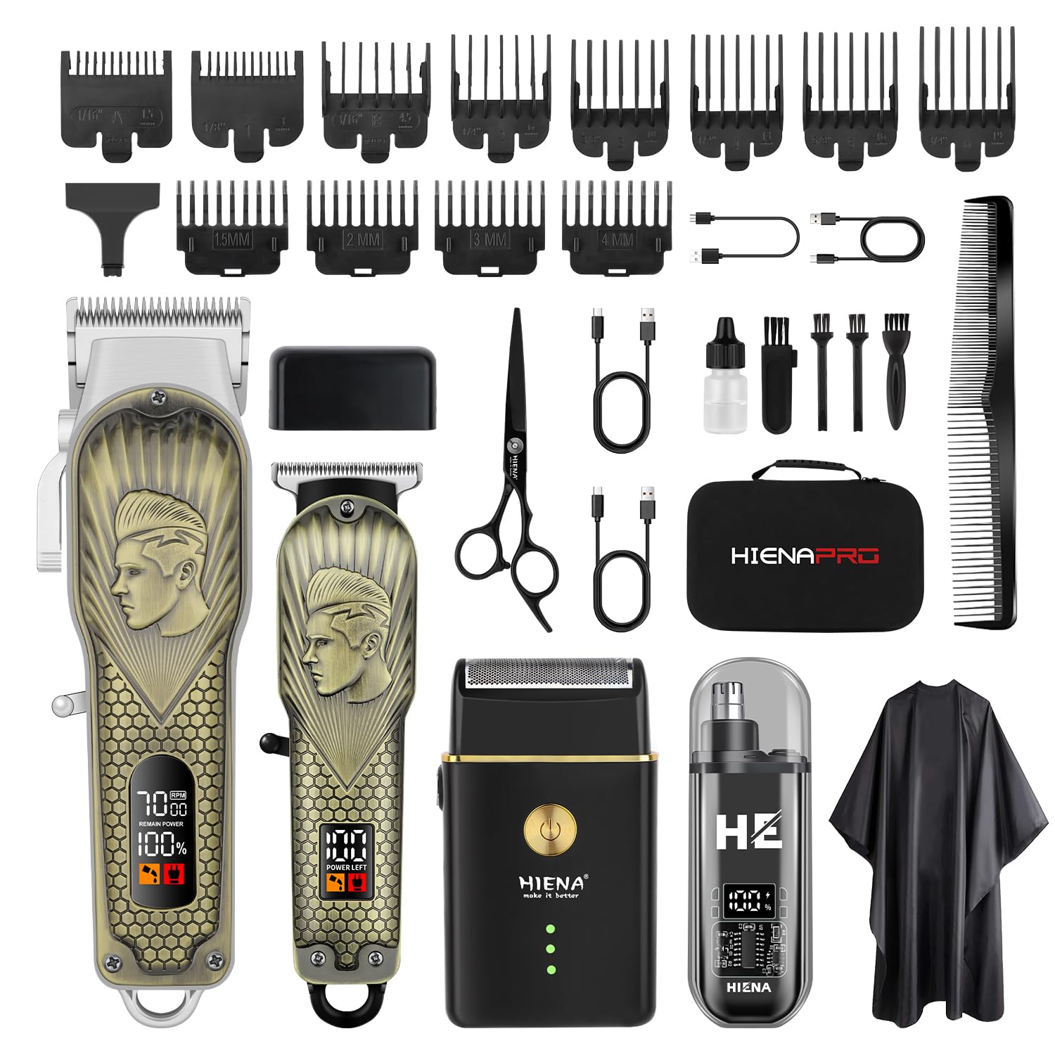 HIENA PRO kit professionnel pour une coupe précise à domicile