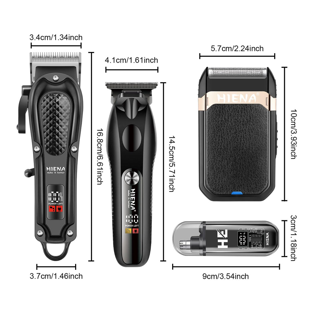 HIENA PRO moteur-puissant assure une coupe efficace sur tous types de cheveux et barbes.