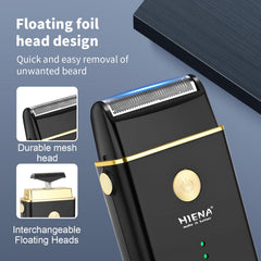 HIENA PRO rasoir foil pour un rasage visage doux et précis.