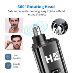 HIENA PRO trimmer-nez-oreilles élimine les poils gênants rapidement.