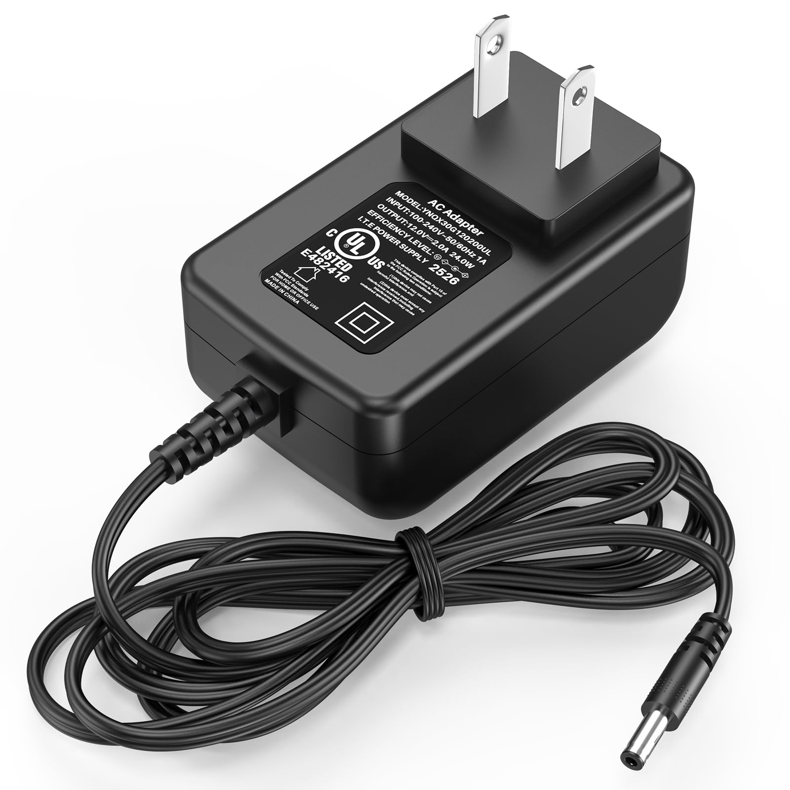 HIENADTOR chargeur 12V 2A pour miroir maquillage avec eclairage, alimentation fiable
