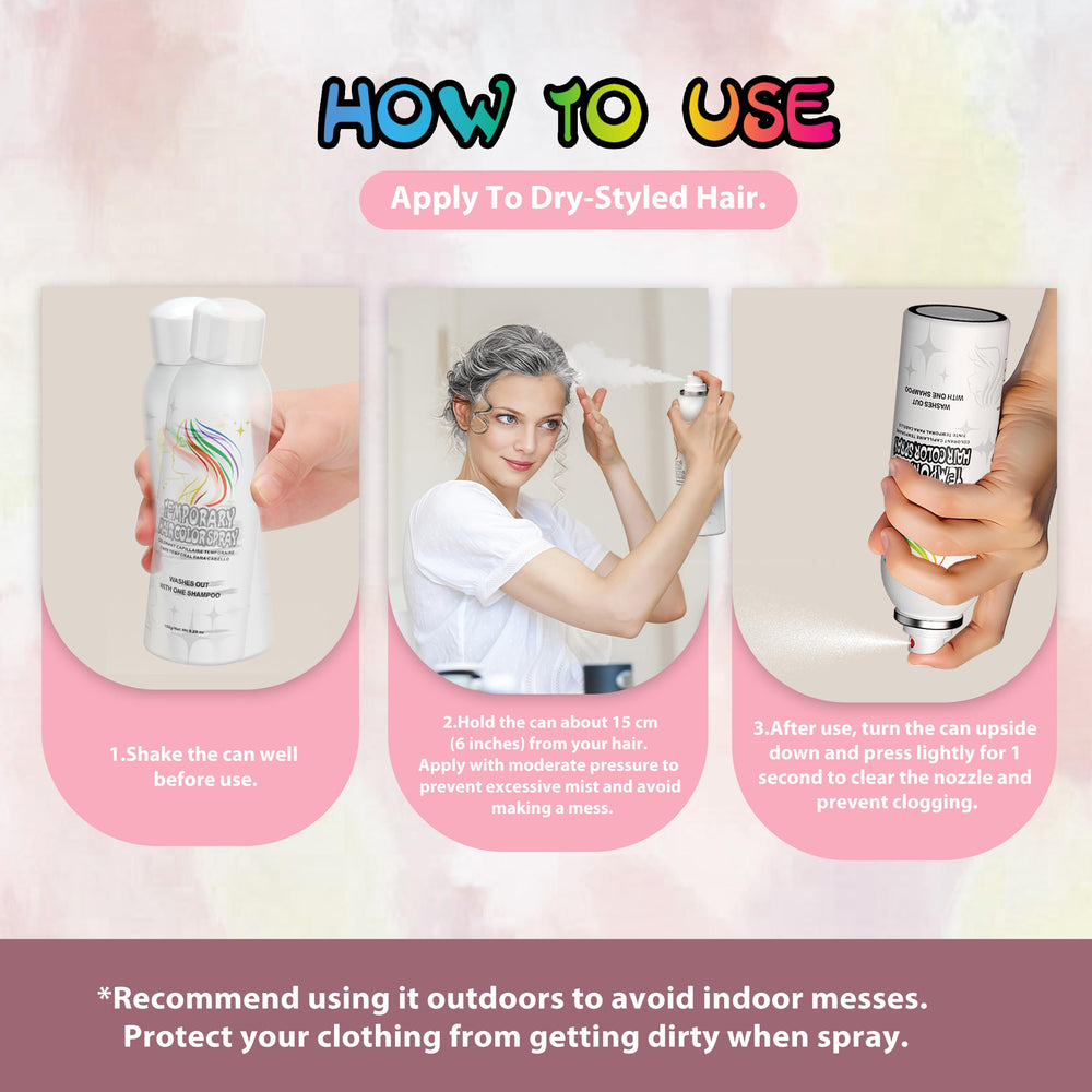 HIESGIE lavage facile – se retire avec eau ou shampoing sans effort.