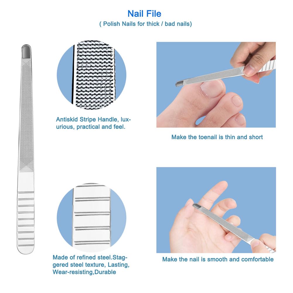 HIFAU lime d’ongles professionnelle pour finition lisse
