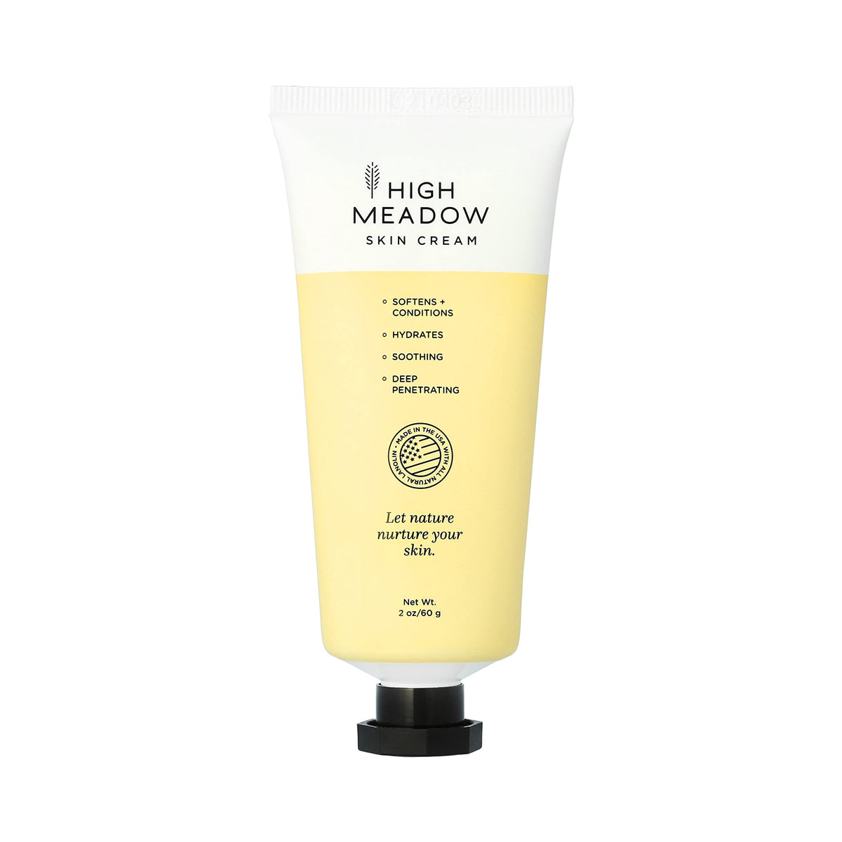Crème Lanoline High Meadow dans le pot, pour hydrater les mains sèches.