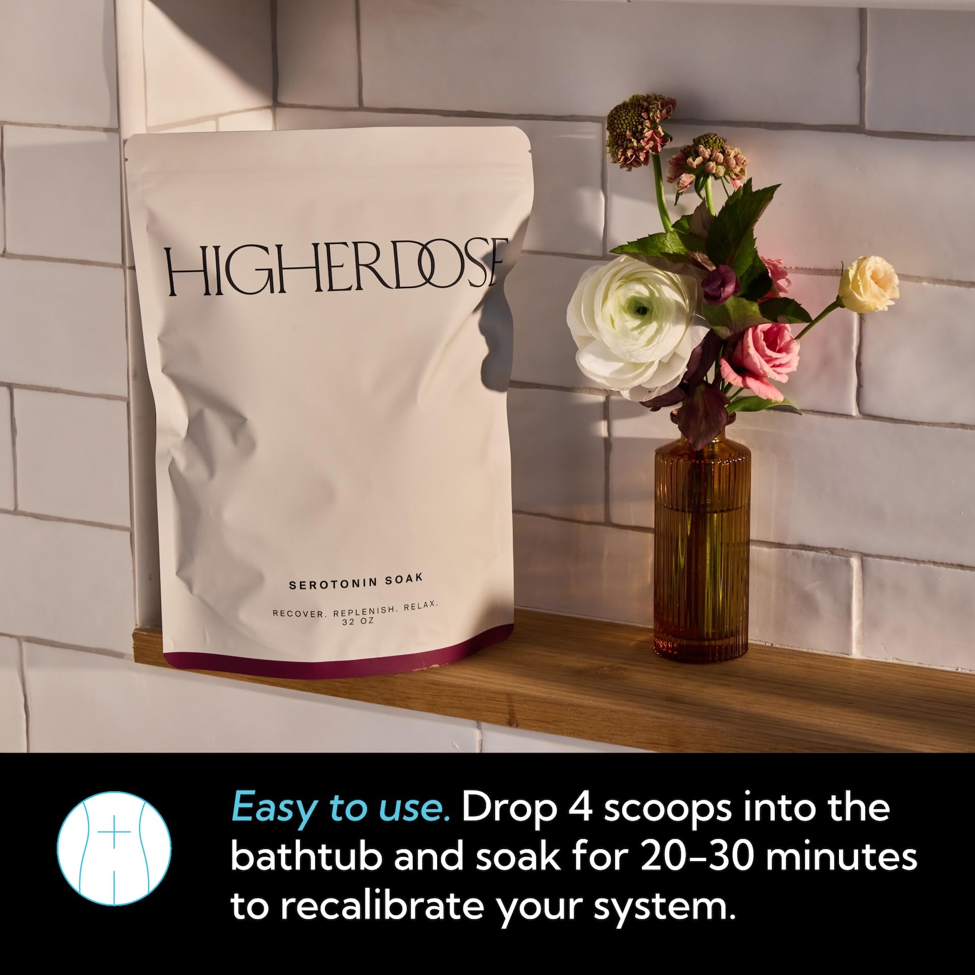 HigherDOSE Bain pieds Rituel Relaxation : confort ciblé
