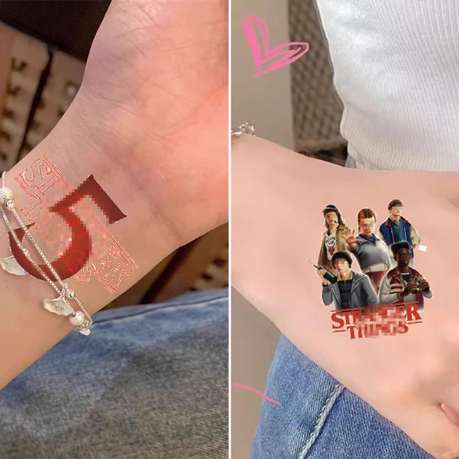 HighMount Stranger5 tatouages-non-toxiques: sûrs pour tous les âges.