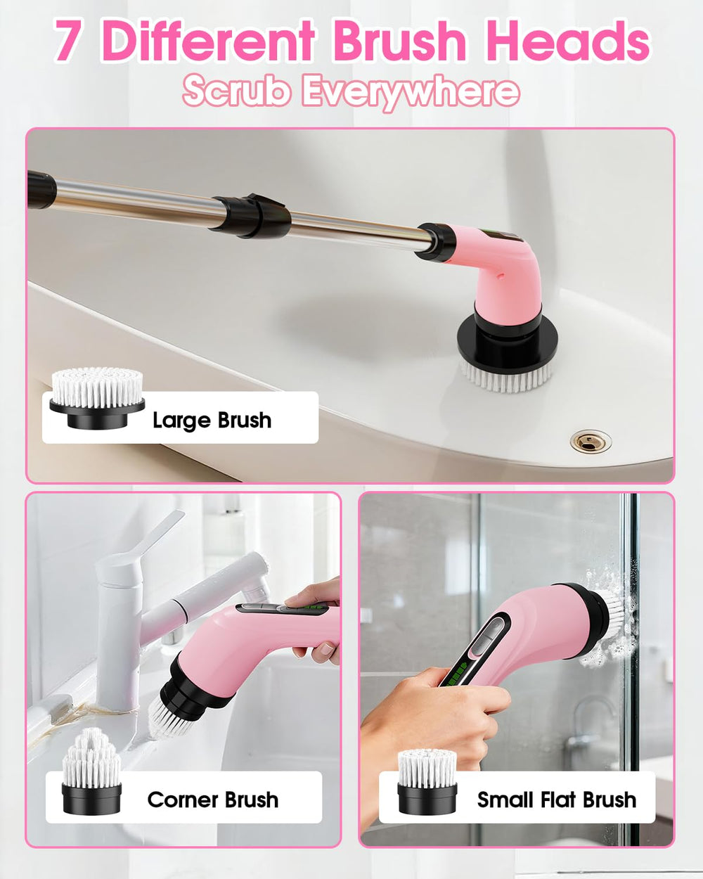 Highyes brosse IPX7 étanche idéale pour douche et baignoire.