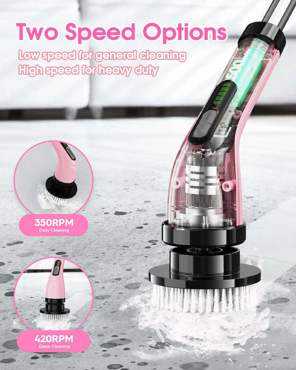 Highyes sept têtes-brosse pour coins, surfaces et joints.