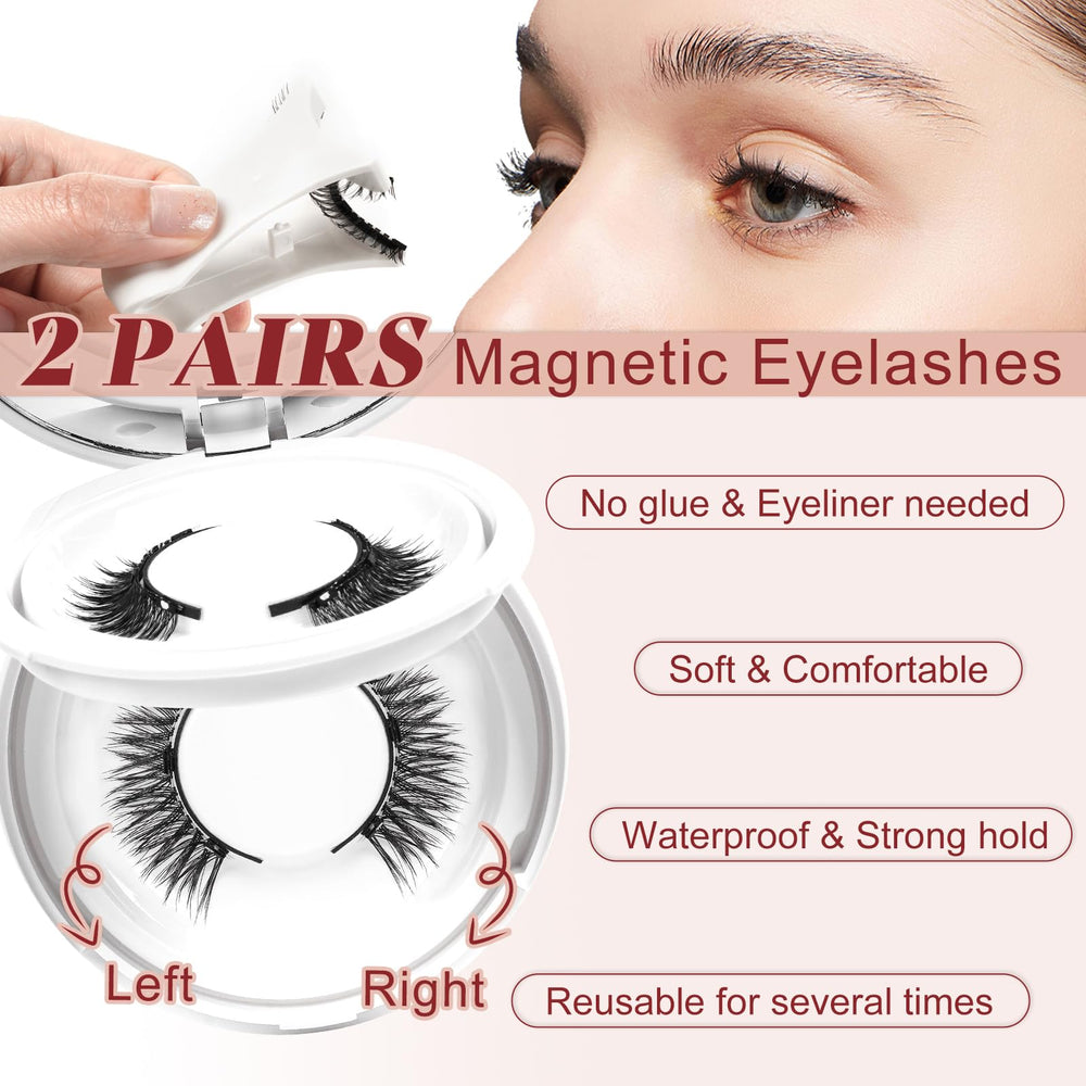 Application rapide des cils magnétiques Higu clace sans colle requise.
