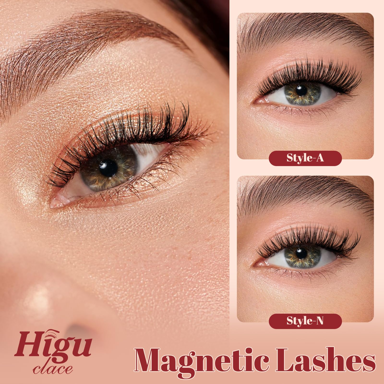 Kit complet Higu clace avec cils, applicateur et manuel d’utilisation.