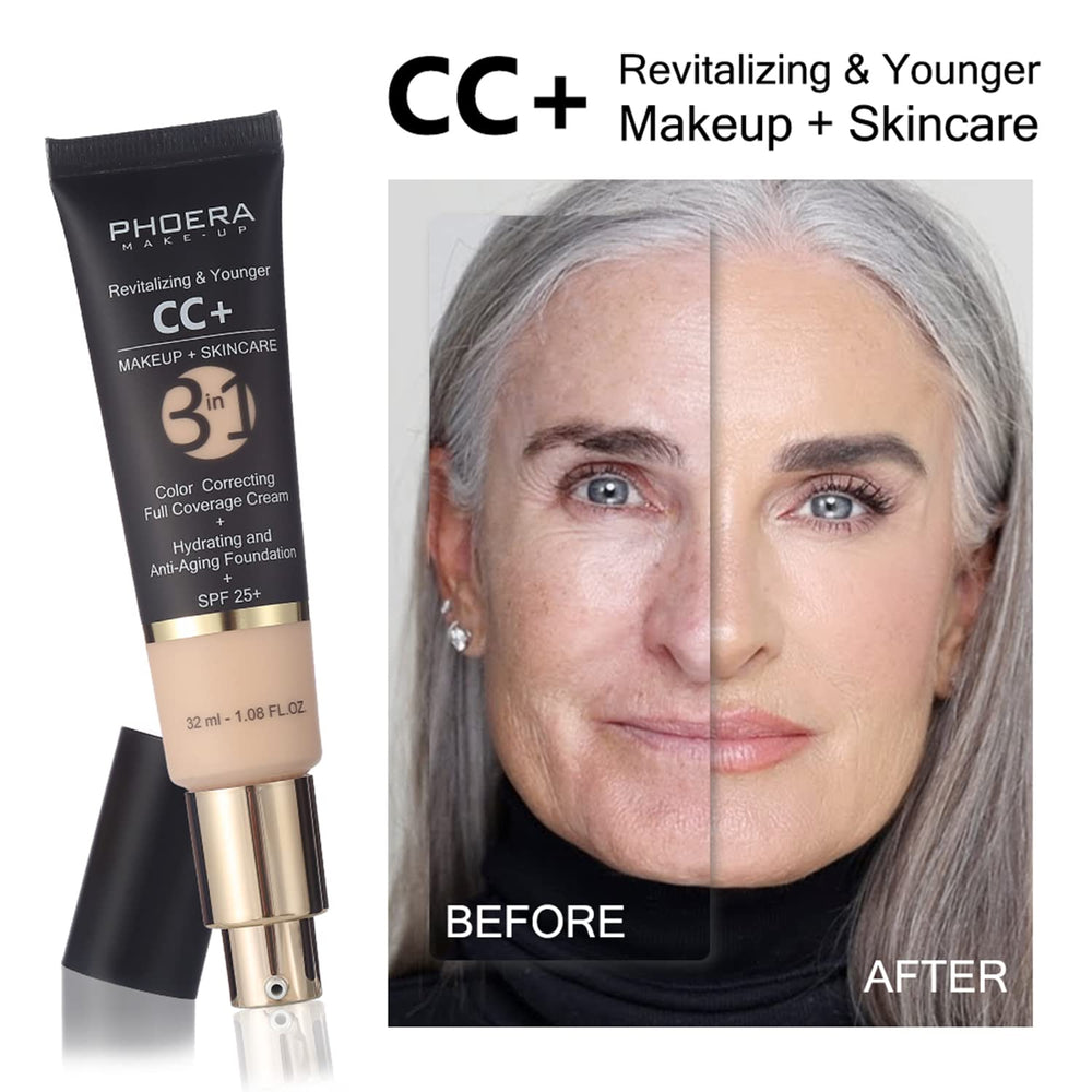 Échantillon teinte Nude PHOERA CC+ Cream pour un teint frais et naturel