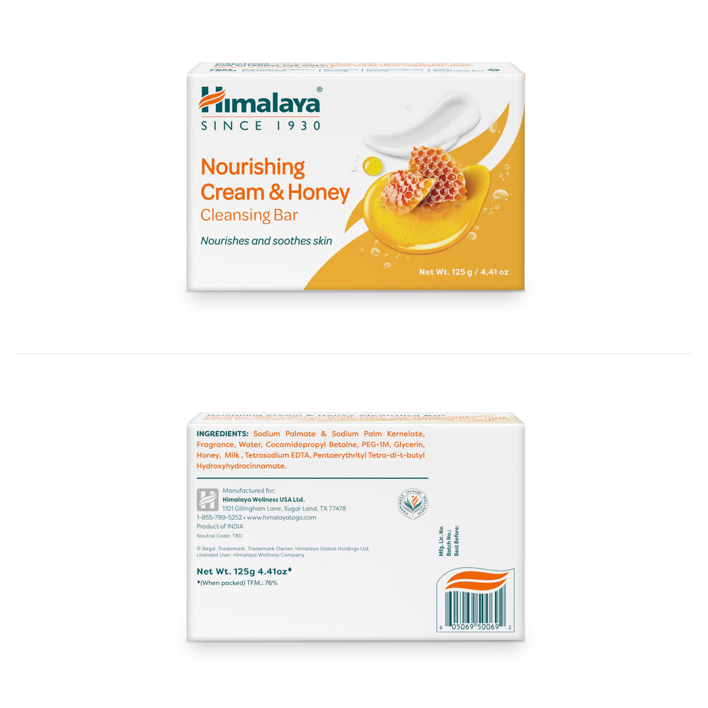 Himalaya barre miel et lait: hydratation adaptée à la peau.