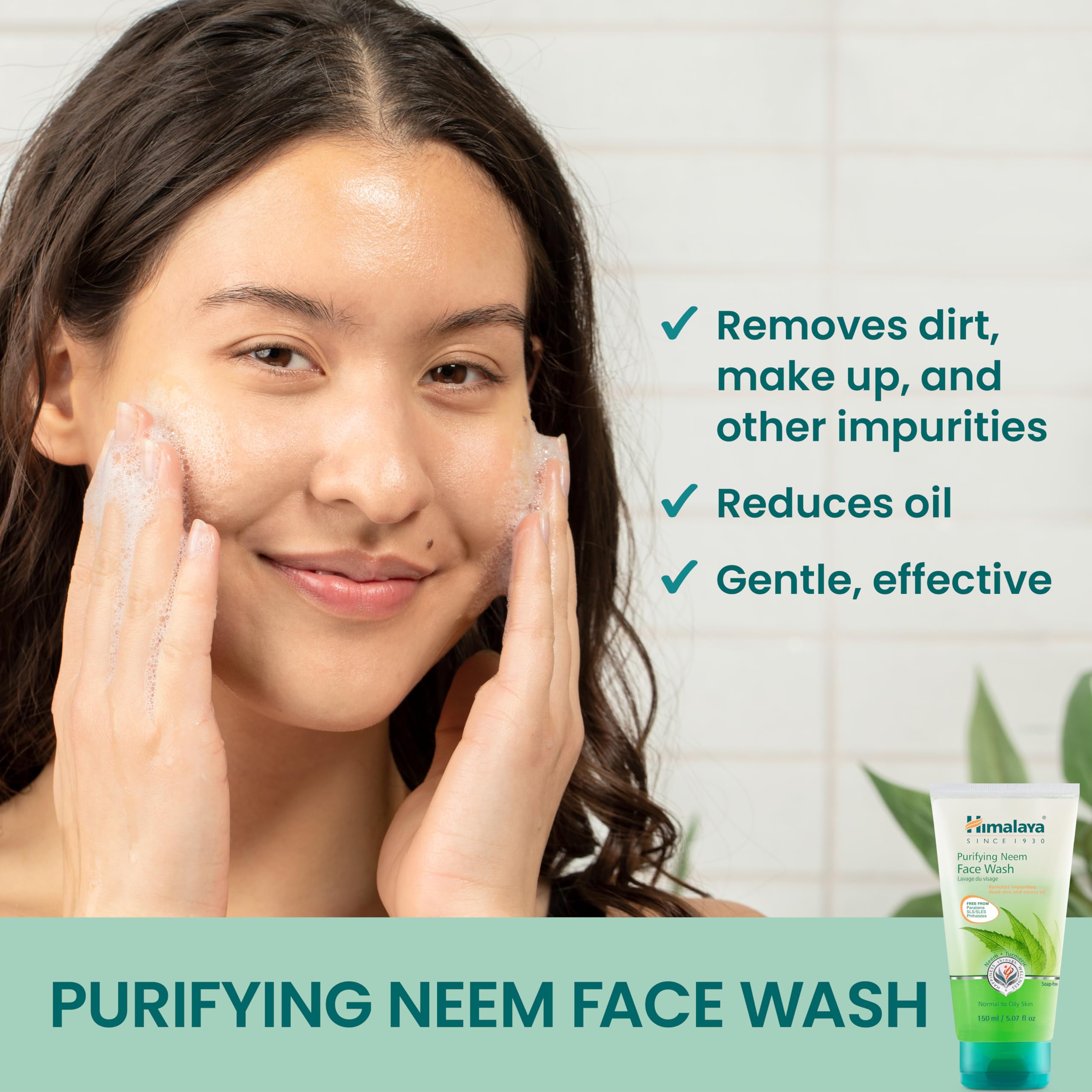 Himalaya Neem et Curcuma: ingrédients naturels et purifiants.