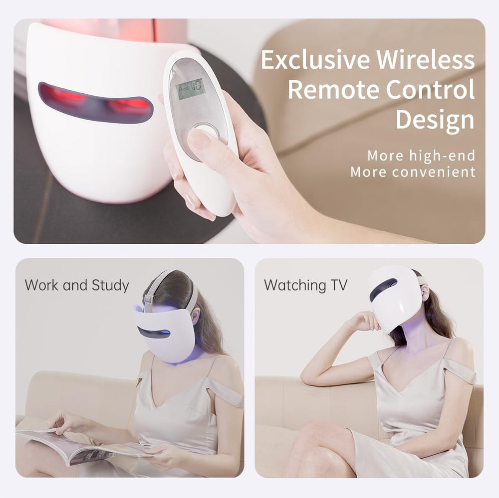 Masque LED HIME SAMA — menton ajustable et couverture facilitée