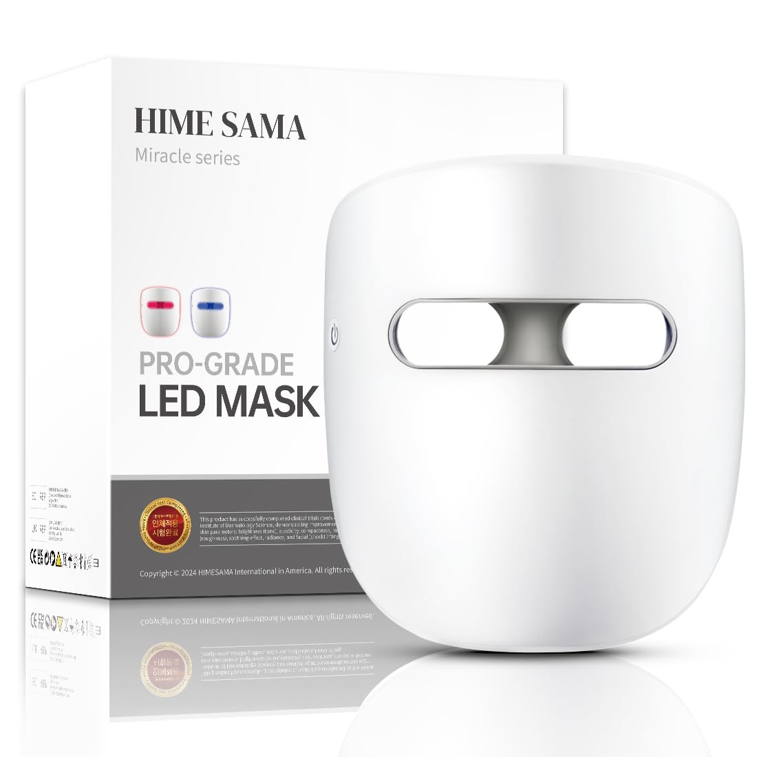 Masque LED HIME SAMA — visage en 8 couleurs pour un teint uniforme