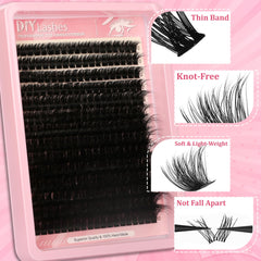 Extensions cils Himirell hypoallergeniques adaptées aux peaux sensibles.