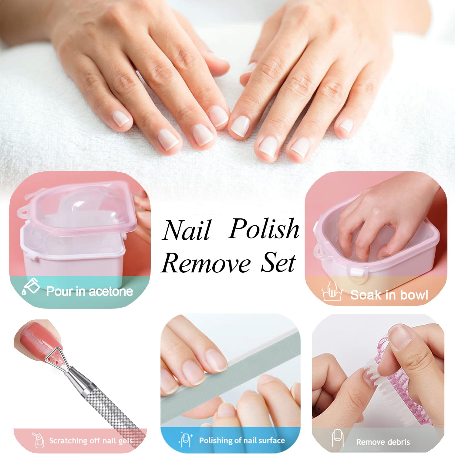 HiMo tampon ongles 4000 grain, finition lisse et brillante