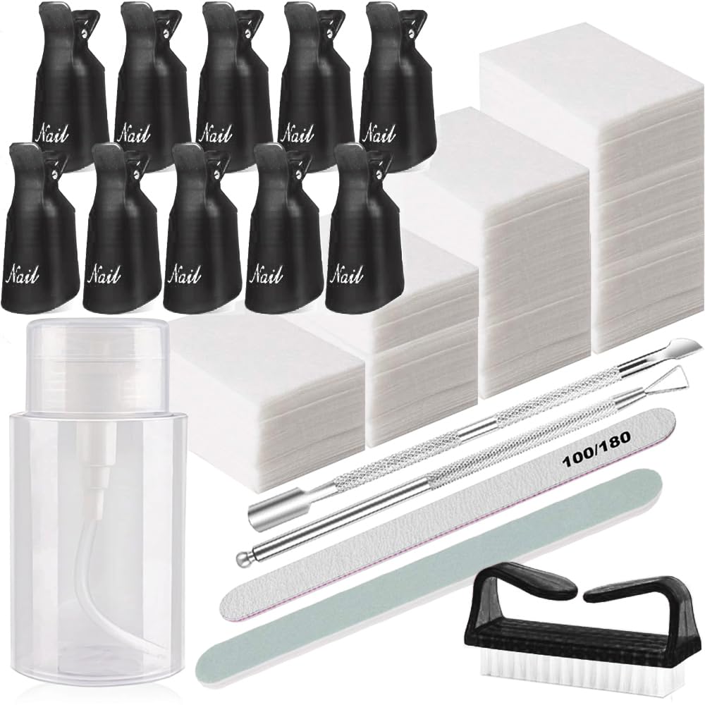 HiMo kit outils démaquillage clips capuchon détachables pour vernis