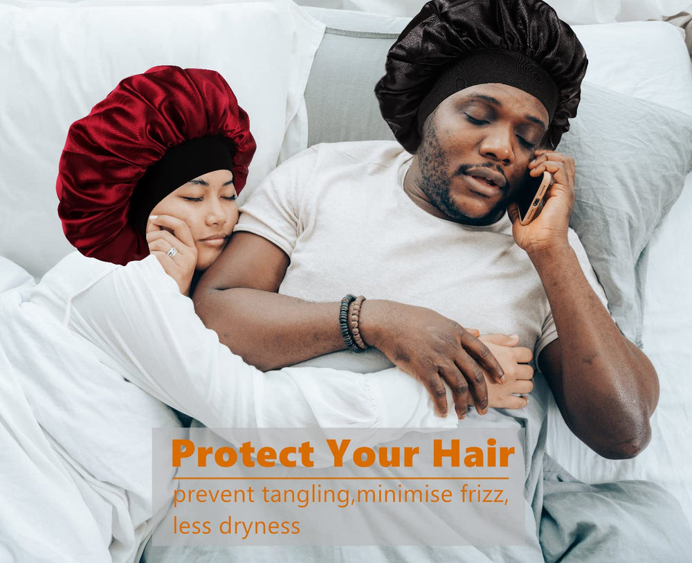 Utilisation quotidienne du bonnet Himoswis – idéal pour soins et routine nocturne.