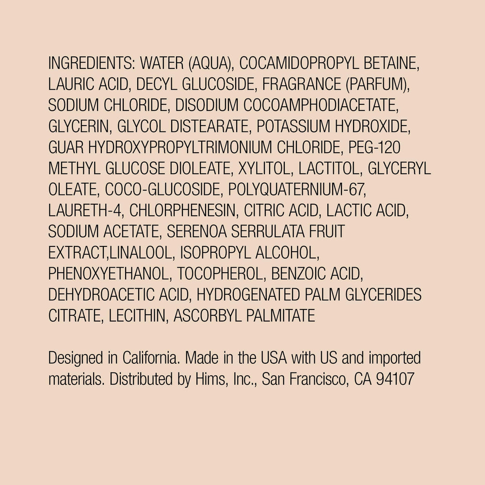 Etiquette sans Parabènes et Sans Sulfates sur Shampoing Thick Fix.