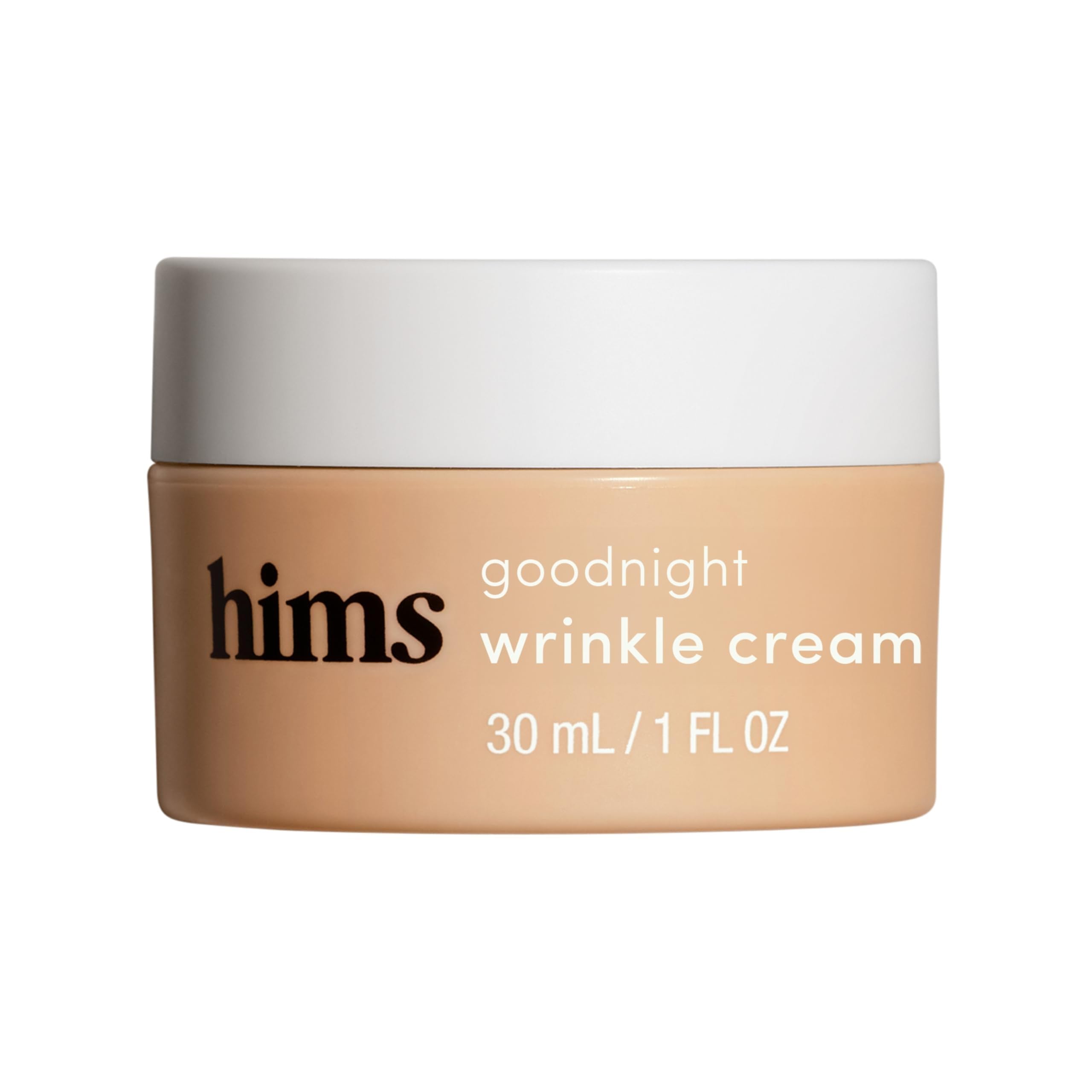 HIMS & HERS Goodnight crème anti-rides pour homme — flacon élégant et hydratation nocturne.
