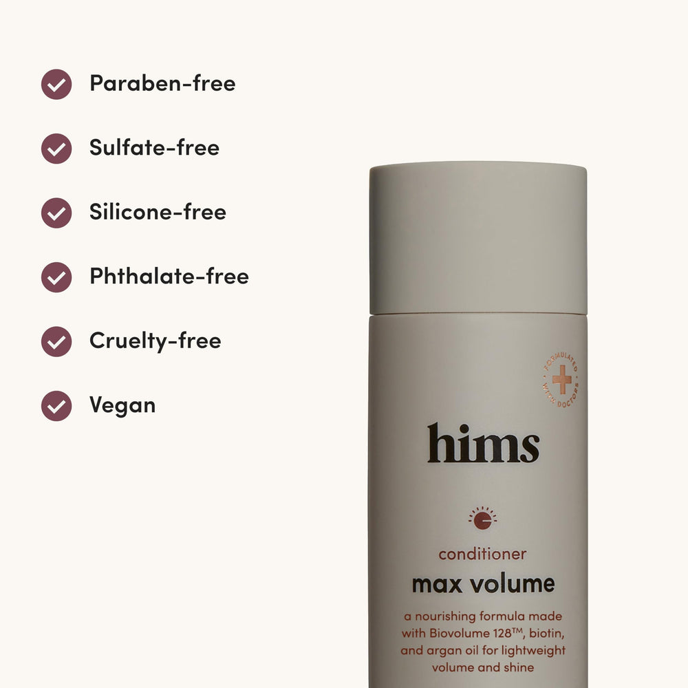 Hims & Hers Max Volume Conditioner – brillance et élasticité sur cheveux fins