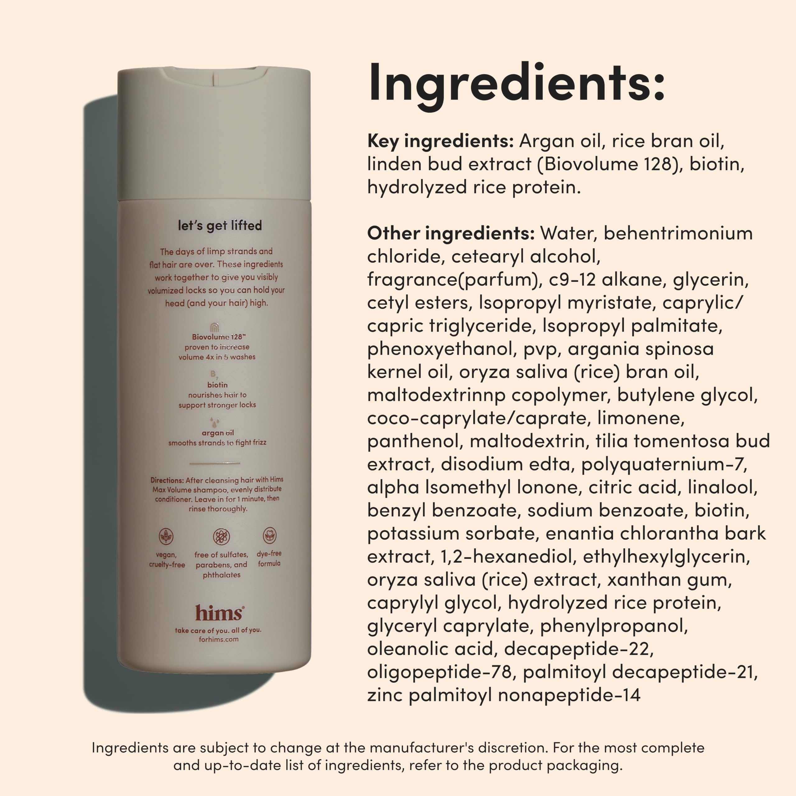 Hims & Hers Max Volume Conditioner – format duo pratique