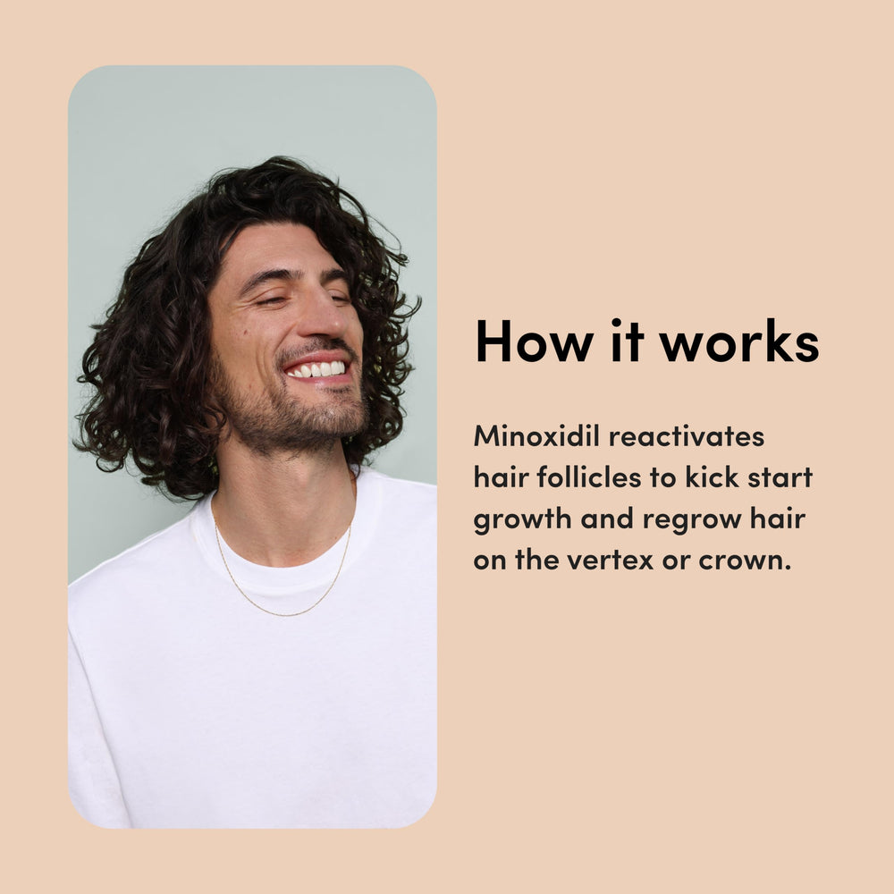 hims minoxidil 5% mousse : application quotidienne facile sur le cuir chevelu