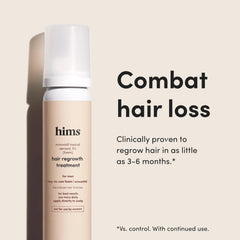 hims minoxidil 5% mousse : réactivation potentielle des follicules capillaires