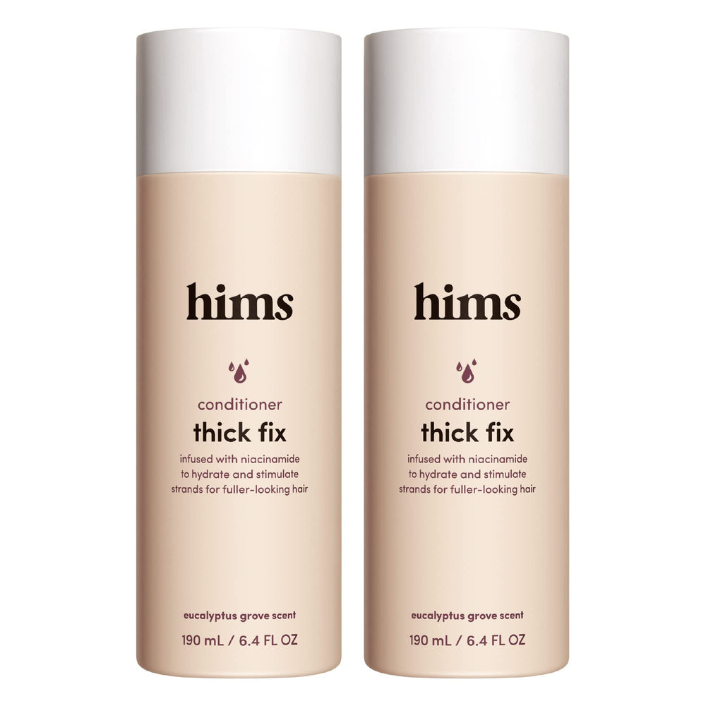 hims après-shampooing épaississant – bouteille écologique, pour cheveux plus volumineux.