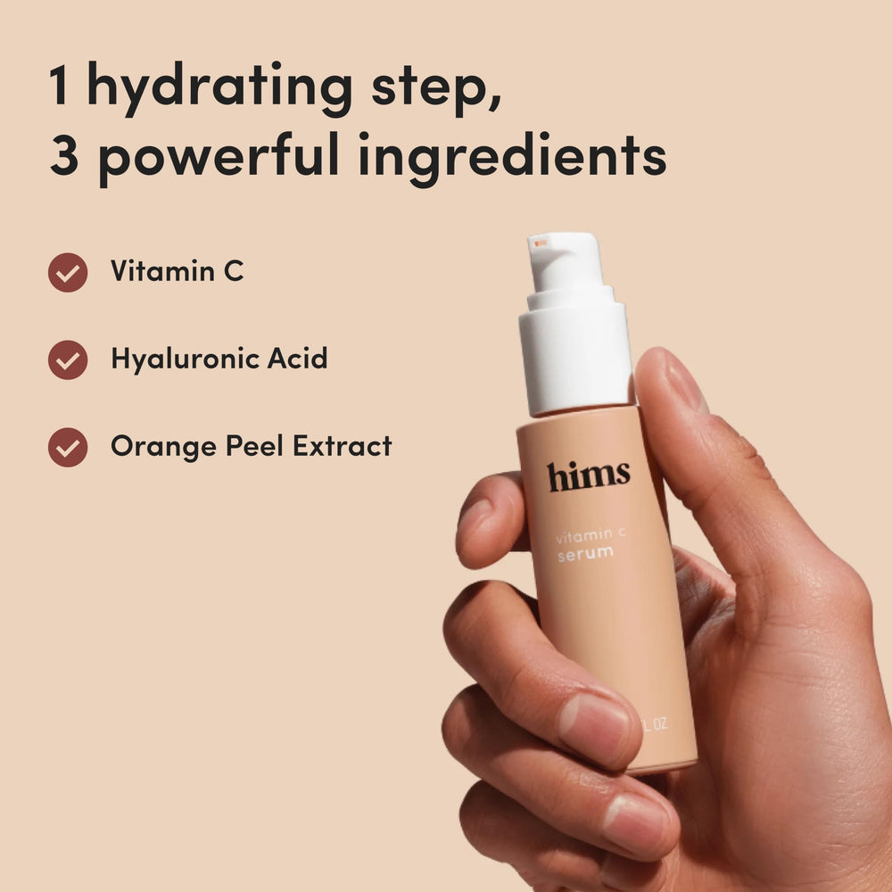 Sérum homme hims, ridules atténuees et hydratation légère.