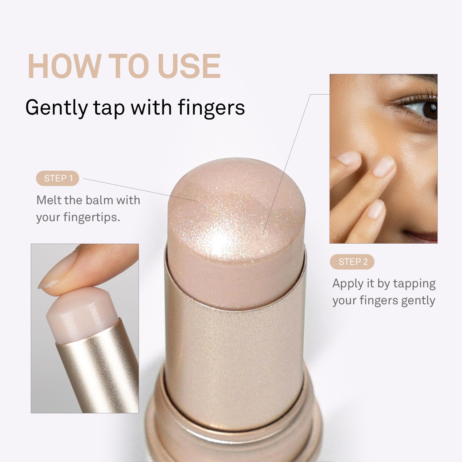 HINCE True Dimension Radiance Balm offre une application facile et précise.