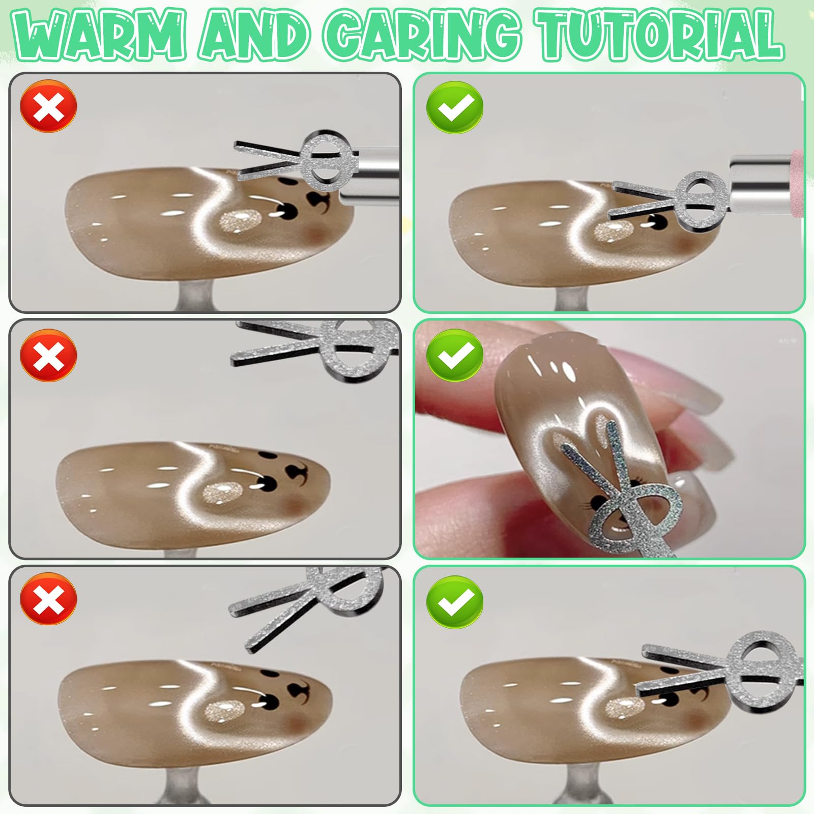 HINGTAI gabarits lapin pour art 3D mignon sur ongles