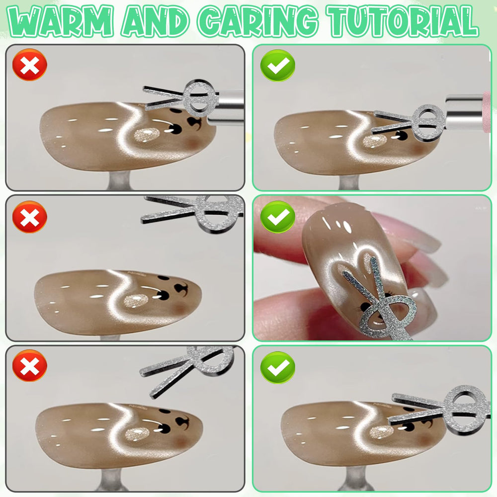HINGTAI gabarits lapin pour art 3D mignon sur ongles
