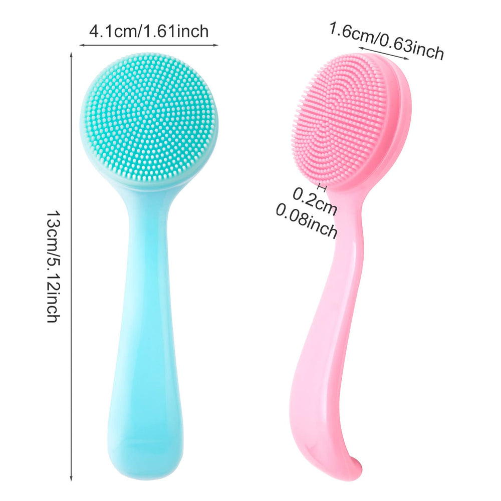Brosse visage Hinzic silicone, poignée ergonomique pour prise en main.