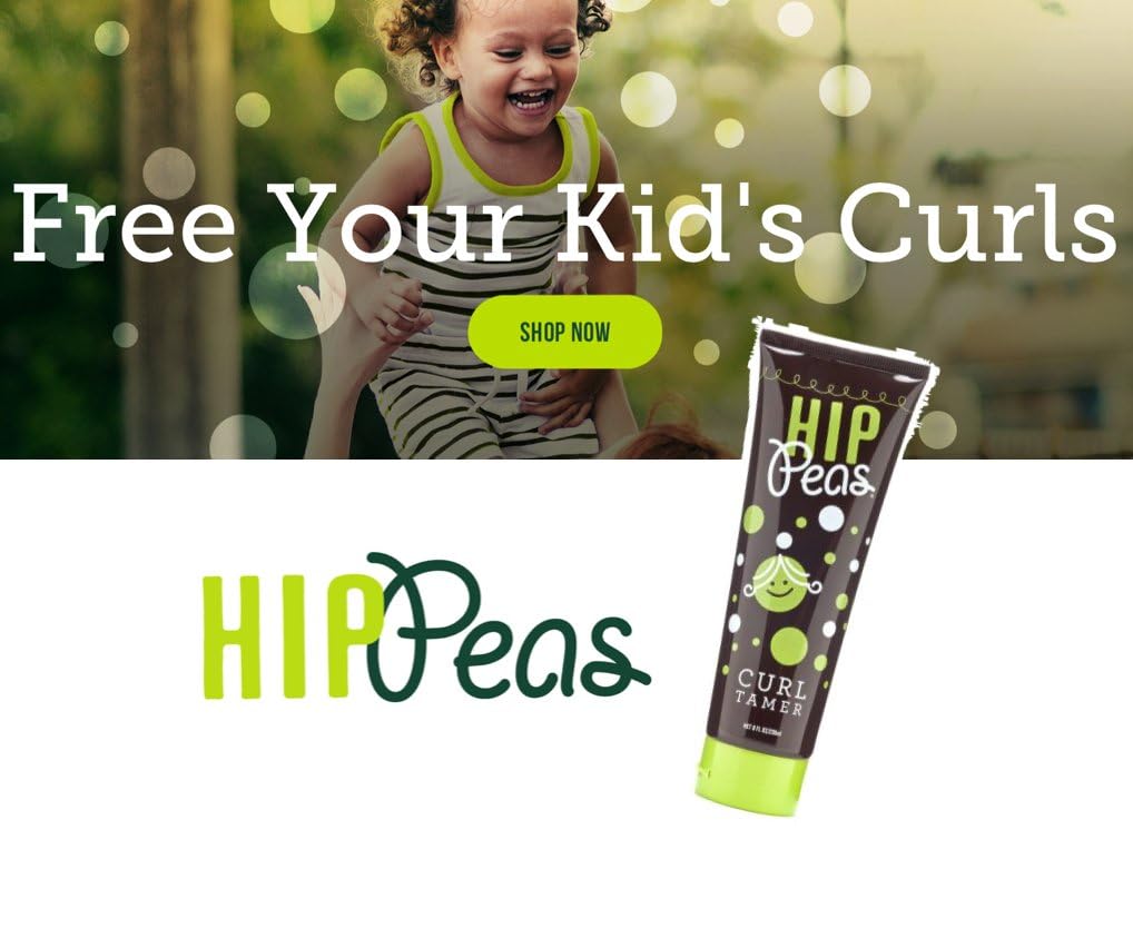 Hip Peas Tameur Naturel des Boucles démêle les cheveux lorsqu'ils sont humides.