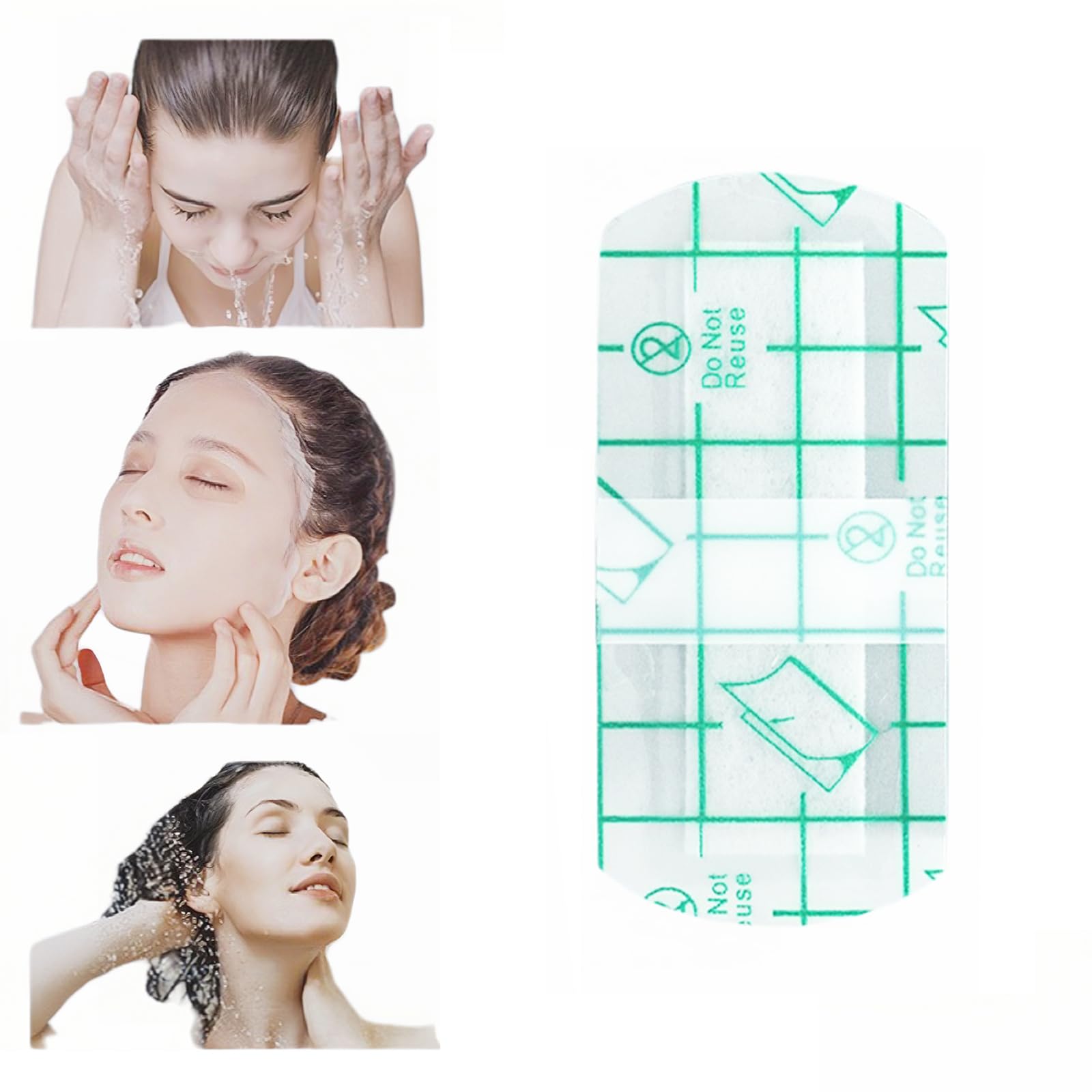 Hipifans bouclier oculaire jetable en plastique, design flexible suivant les contours du visage.