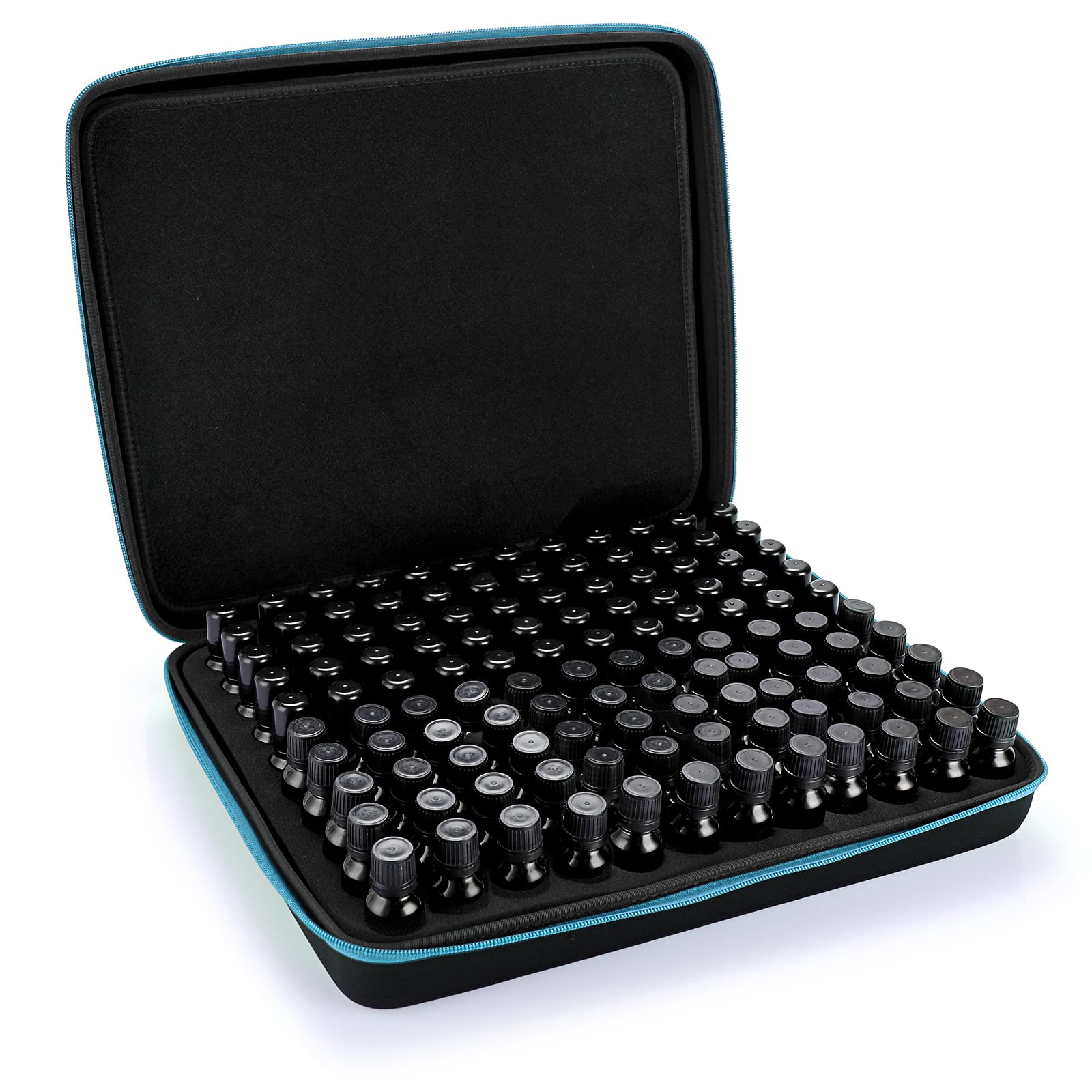 Hipiwe coffret rangement huiles: coque extérieure rigide protège en voyage.