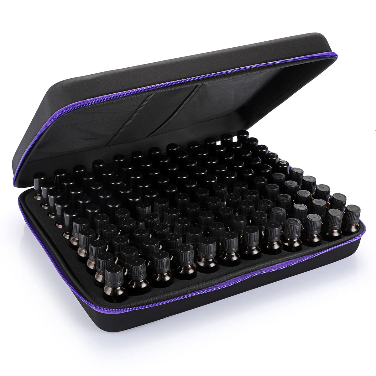 Hipiwe étui EVA de 120 bouteilles pour huiles essentielles, rangement sûr et portable