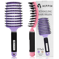Brosse HIPPIH à poils de sanglier – face, démêlage en douceur.