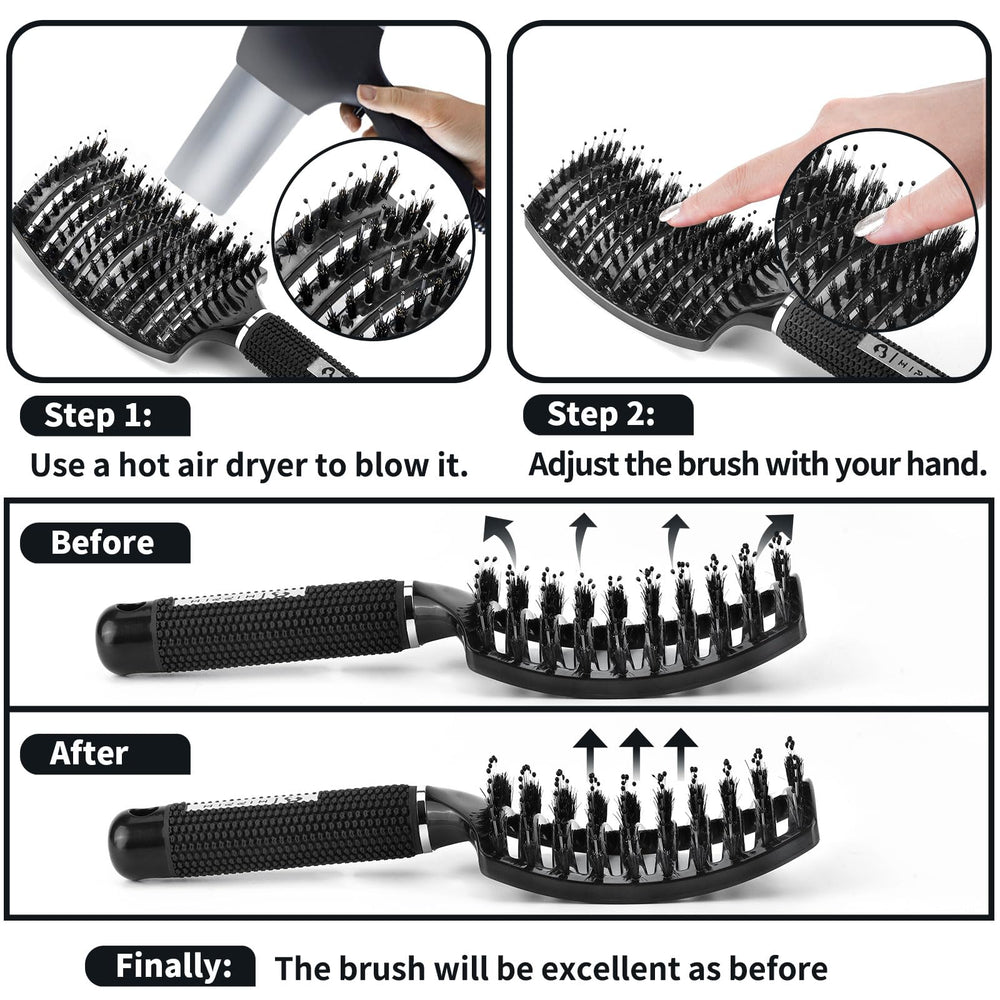 Idéale pour coiffer et démêler n'importe où, HIPPIH reste compacte et pratique.