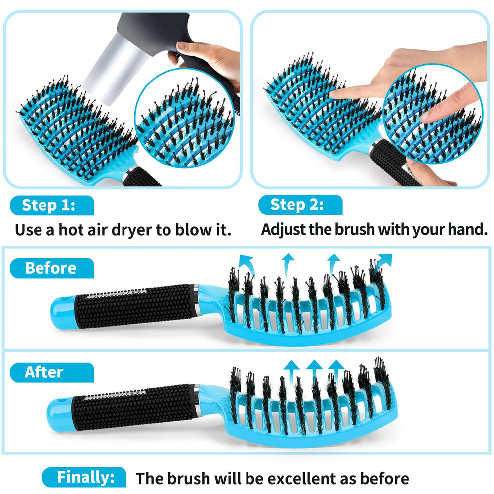 Brosse HIPPIH prête à l'emploi, emballage protégé et transport facile.